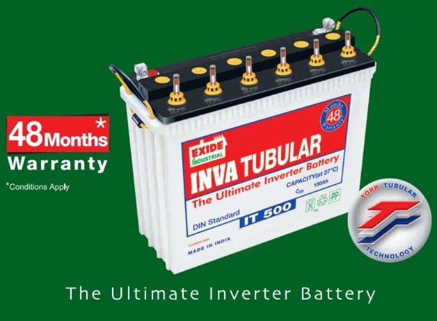 Exide Battery Replacement Chart